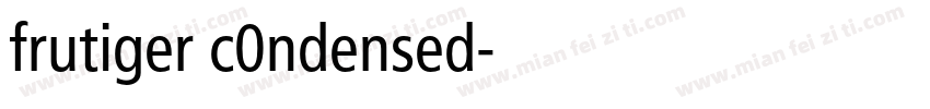 frutiger c0ndensed字体转换